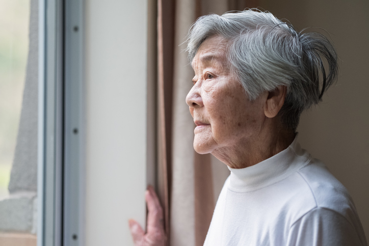 Hospice patient relaxing